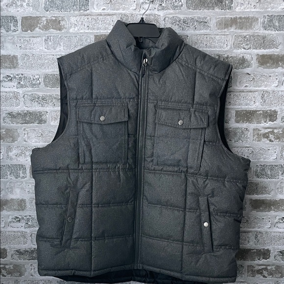 Goodfellow & Co Puffer Vest Men’s Size XXL Gray Full Zip Midweight - Picture 1 of 9